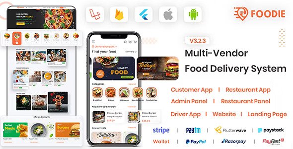 Foodie v4.0.0 – UberEats 克隆 | 送餐应用 | 多餐厅送餐 Flutter 应用插图