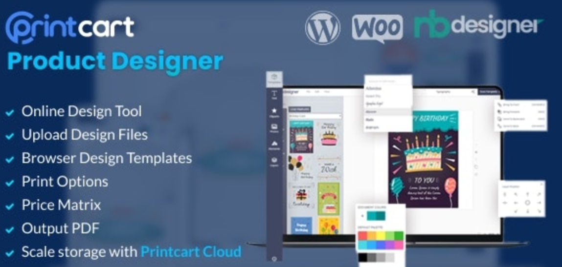 Printcart Product Designer  v1.2.3 - WooCommerce WordPress插图