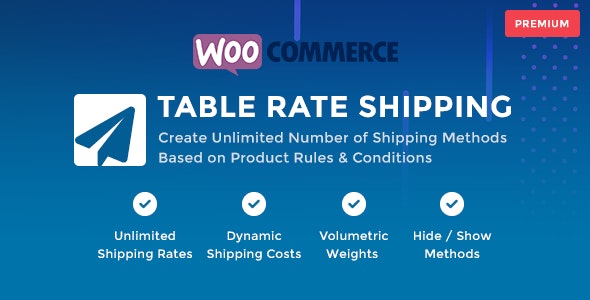 WooCommerce Table Rate Shipping v1.2.1插图