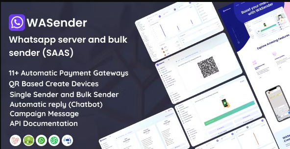 WASender v4.3（汉化94%） - Whatsapp server and bulk sender (SAAS)