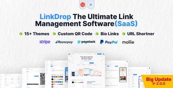 Linkdrop v3.6.0 - SaaS 链接管理工具