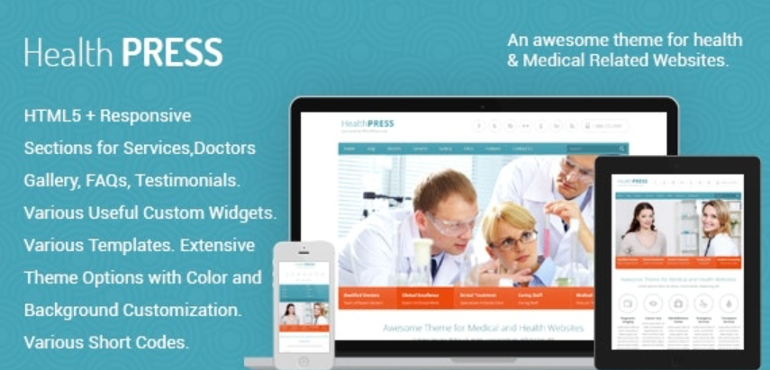 HealthPress v1.9.3 - Medical WordPress Theme