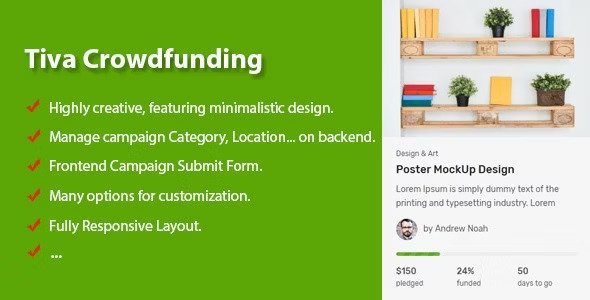 Tiva Crowdfunding v2.0 – WordPress 众筹插件