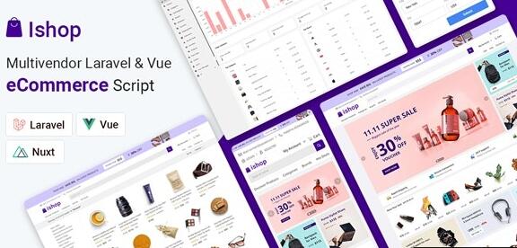 Ishop v3.2.7（已汉化） - Multivendor Laravel & Vue eCommerce CMS