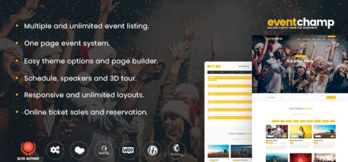 Eventchamp v2.1.2 – WordPress多事件和会议主题