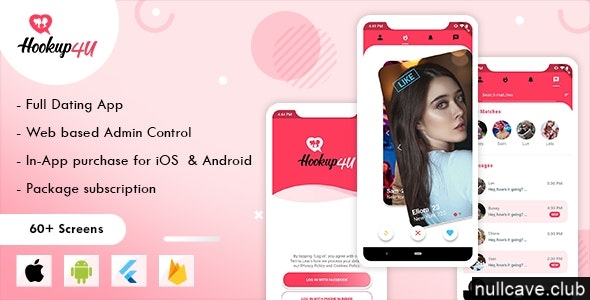 Hookup4u v1.0.4 – A Complete Flutter Based Dating App with Admin | Tinder Clone插图