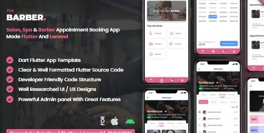 Salon Booking Management System With Mobile App using Flutter v2.2.0插图