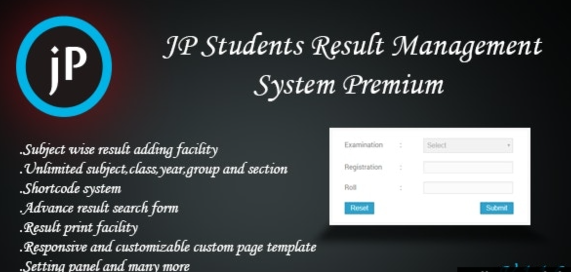 JP Students Result Management System Premium v1.1.7（已汉化）