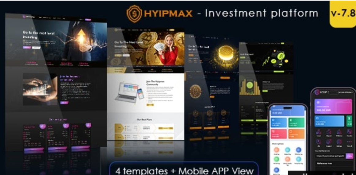 HYIP MAX v13.0（已汉化） - high yield investment platform插图