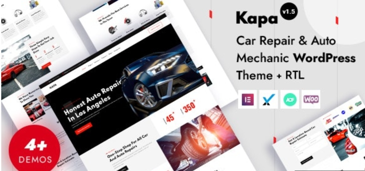 Kapa v1.5.0 - Car Repair & Auto Services WordPress Theme插图