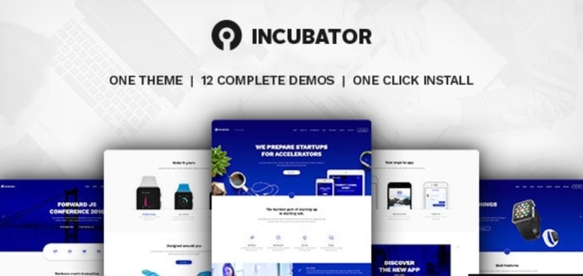 Incubator v4.0 - WordPress Startup Business Theme插图