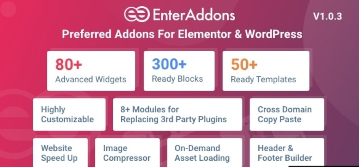 Enter Addons Pro v1.0.4 - Preferred Addons For Elementor And WordPress插图