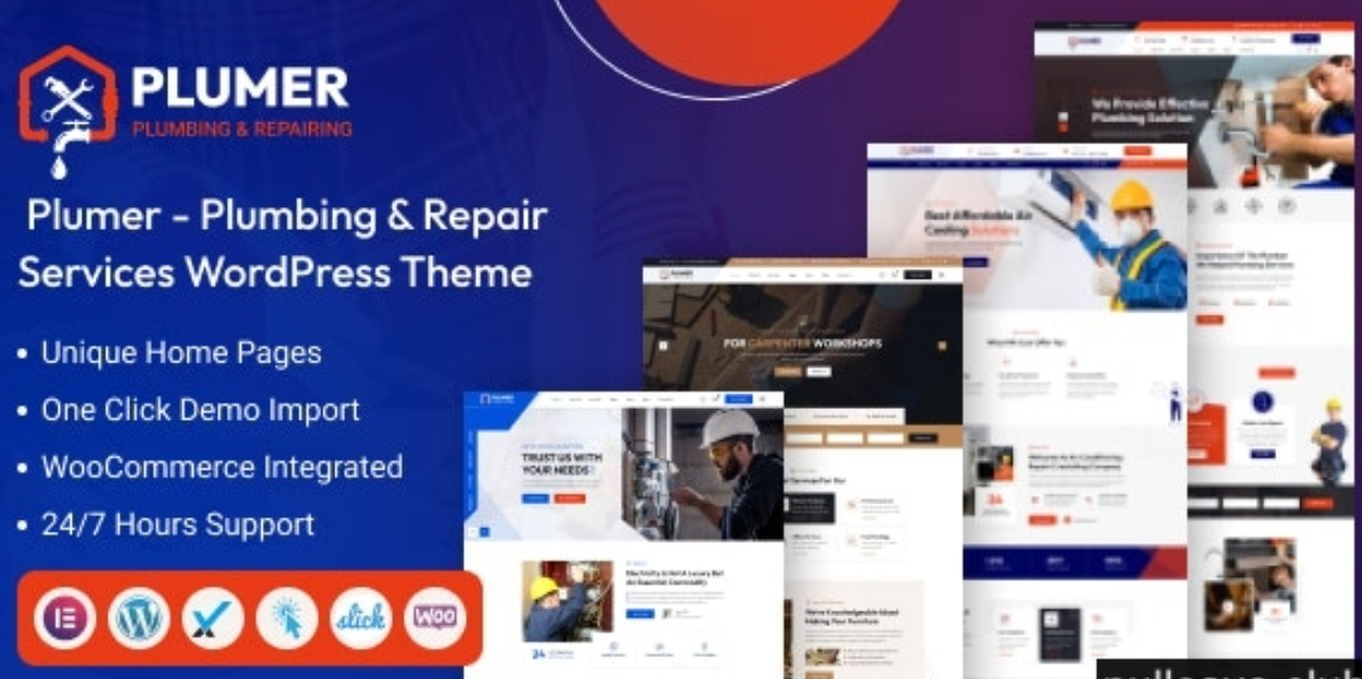 Plumer v1.0.0 - Plumbing & Repair Services WordPress Theme