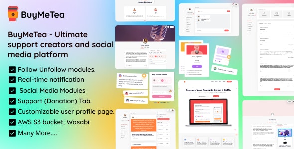 BuyMeTea v1.5 - 创作者和艺术家接受粉丝支持和会员的最佳方式