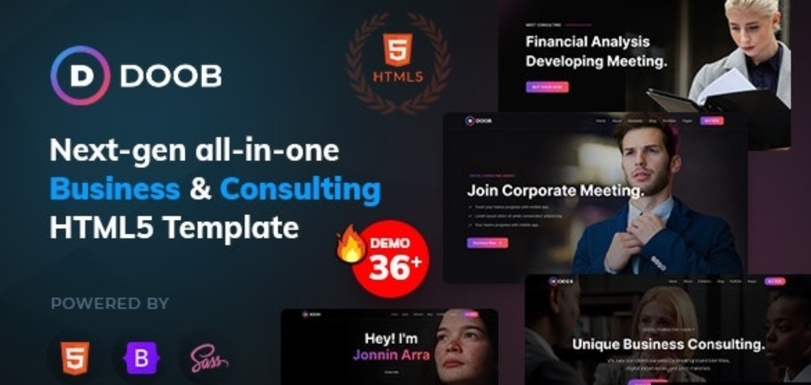 Doob v1.4 - 商业与咨询 Bootstrap 5 模板插图