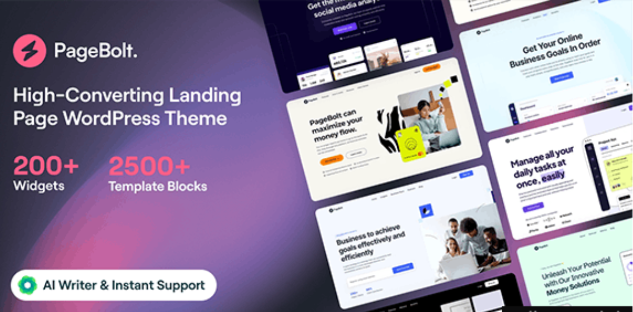 PageBolt v2.0.16 - Landing Page WordPress Theme插图