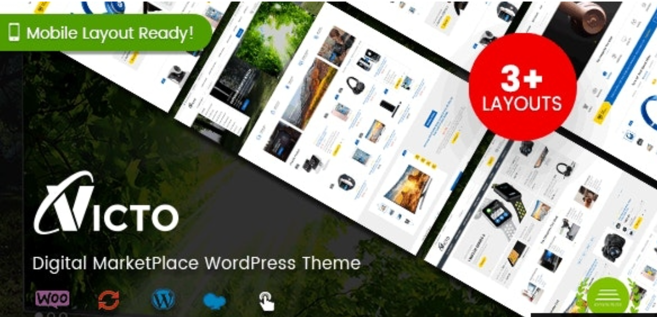 Victo v1.4.16 - Digital MarketPlace WordPress Theme (Mobile Layouts Included)插图