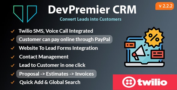 DevPremier CRM v2.2.2 – 将潜在客户转化为客户