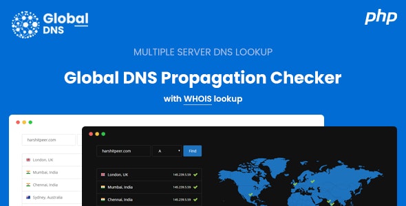 Global DNS v2.5 - DNS 传播检查器 - WHOIS 查找 - PHP源码