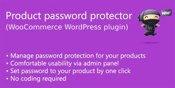 Product password protector for WooCommerce v1.6.2