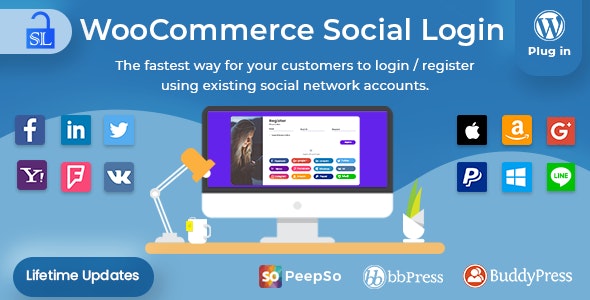 Social Login v2.7.6 - WordPress / WooCommerce Plugin