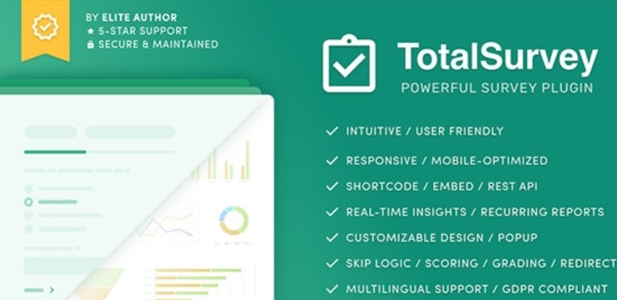 Total Survey v1.8.3 - 响应式 WordPress 调查插件