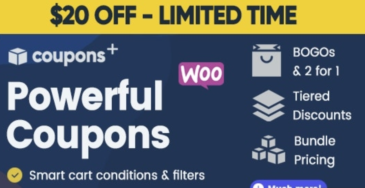 Coupons + | Advanced WooCommerce Coupons Plugin v1.4.1