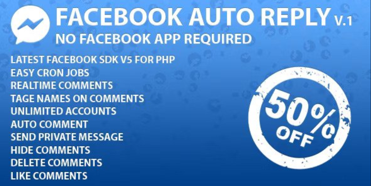 Facebook Auto Reply (SAAS Ready) v2.0.1插图