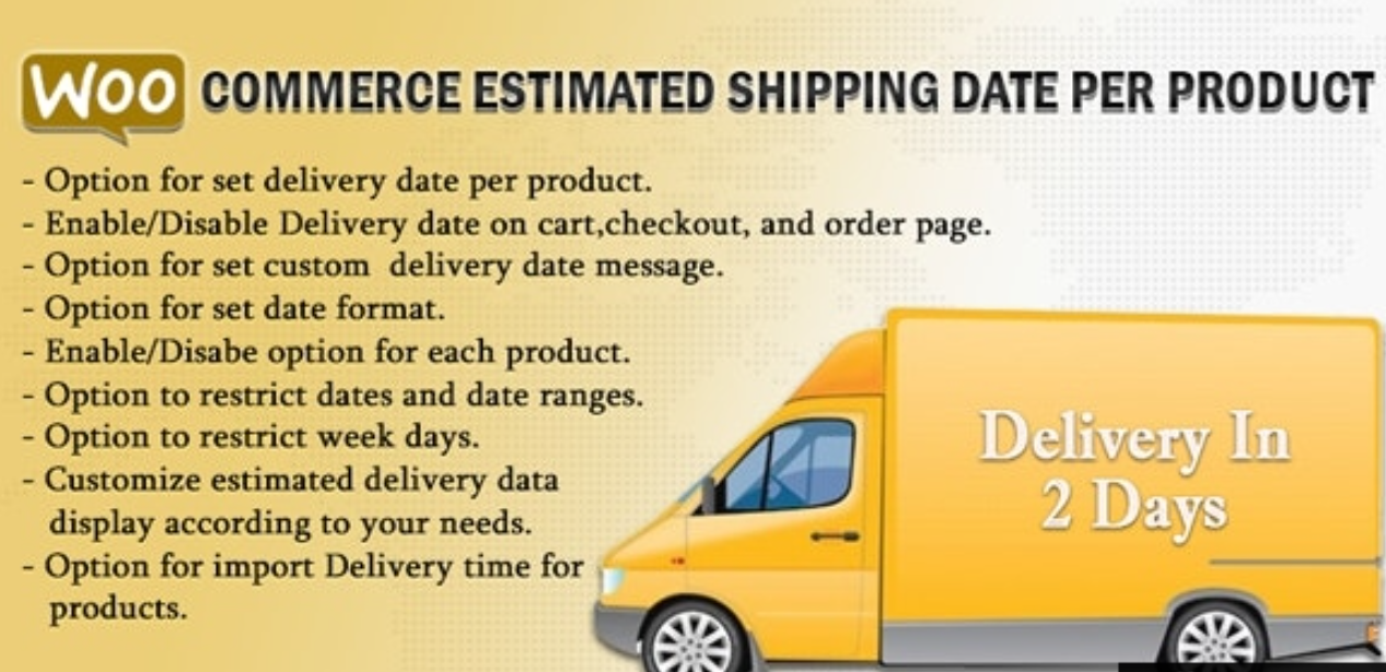 WooCommerce Estimated Delivery Or Shipping Date Per Product 5.1插图