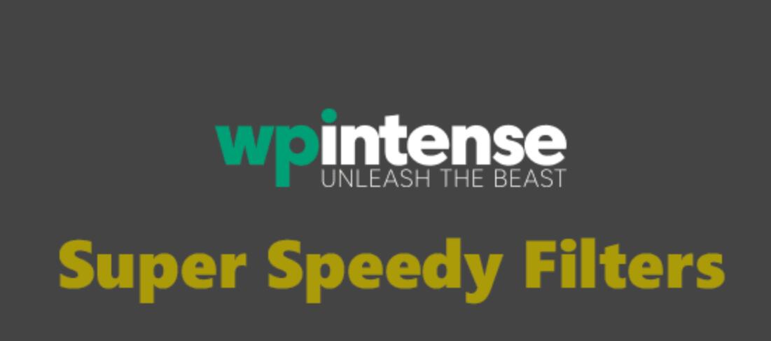 Super Speedy Filters by WP Intense v4.99插图