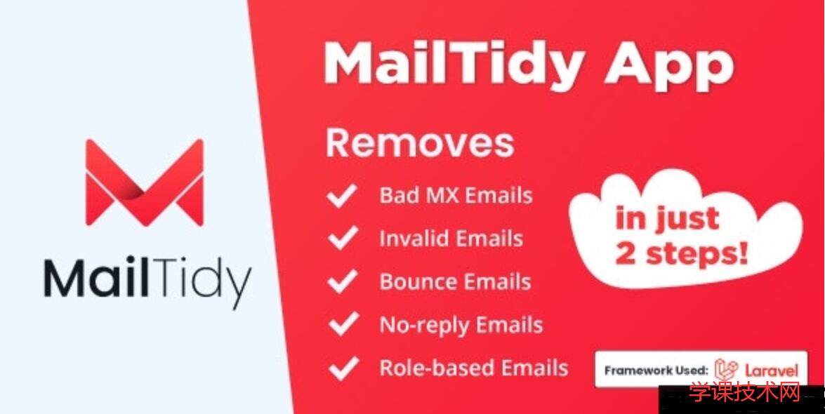 MailTidy v2.1.2 - 电子邮件列表清理 SAAS 应用程序插图