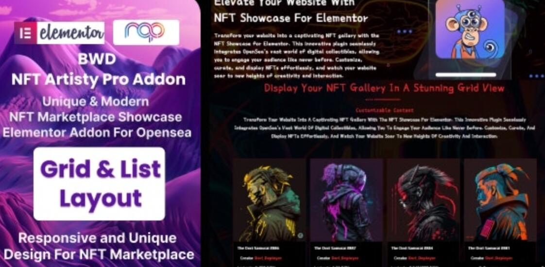 NFT Artisty Pro (OpenSea NFT Marketplace) 1.0插图