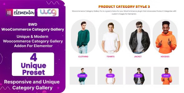 BWD WooCommerce Category Gallery Addon For Elementor v1.0插图