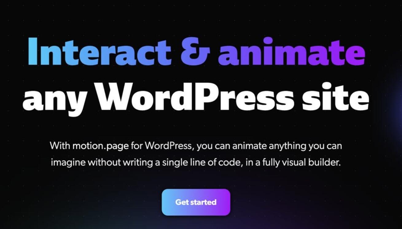 Motion.page - #1 Animation & Interaction WordPress Plugin for Pros v2.1.2