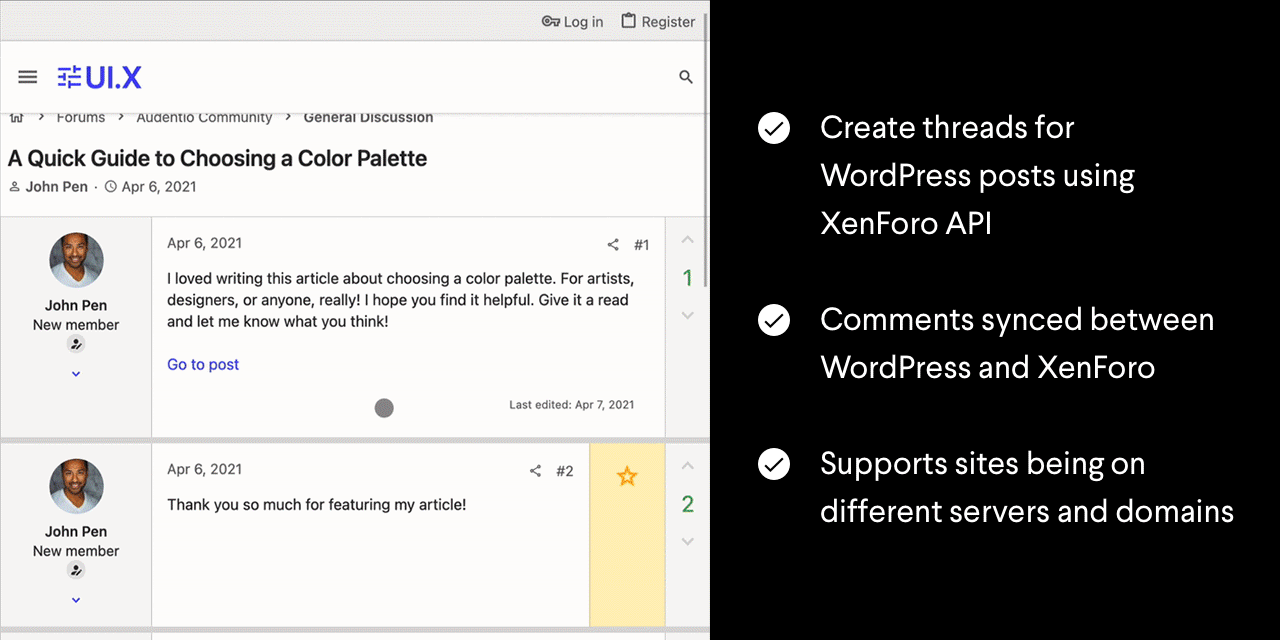 Article and Forum Connect: XenForo and WordPress v1.2.5