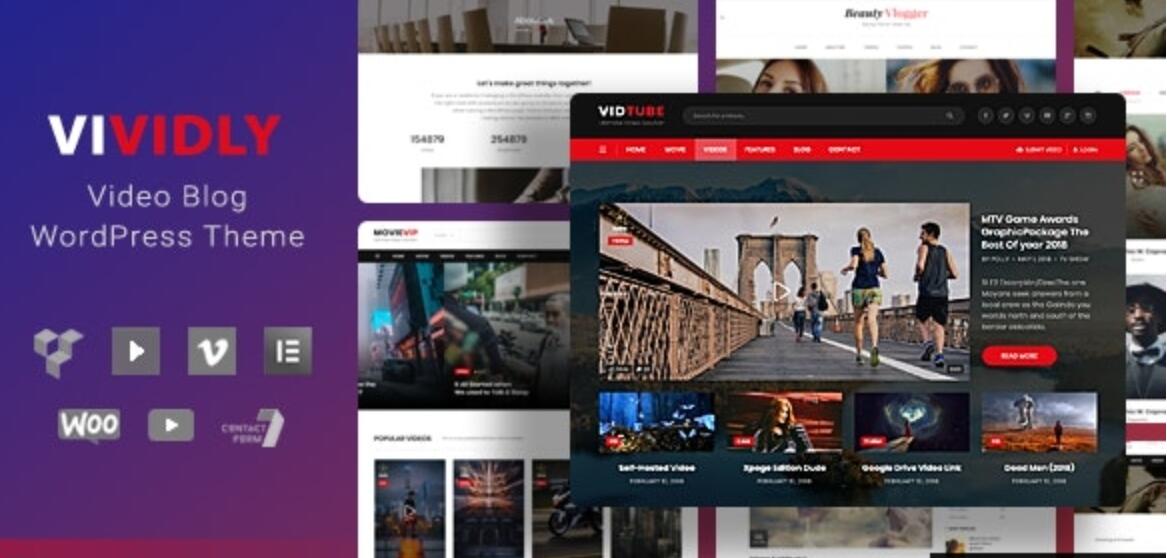 Vividly v1.5.4 - WordPress视频博客主题