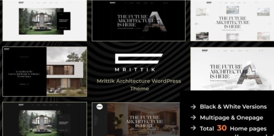 Mrittik v1.0.3 - Wordpress建筑和室内设计主题