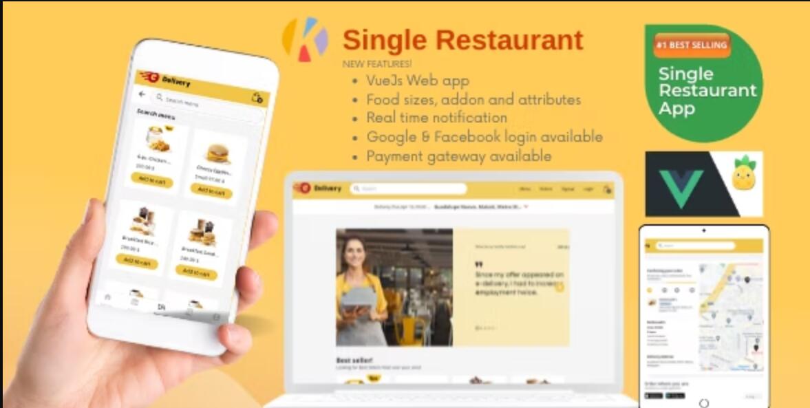 Karenderia Single Restaurant Website Food Ordering and Restaurant Panel v1.0.3插图