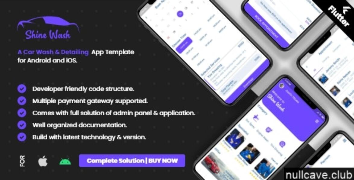 Car Wash Booking System with mobile apps android | Ios | Flutter v2.5插图