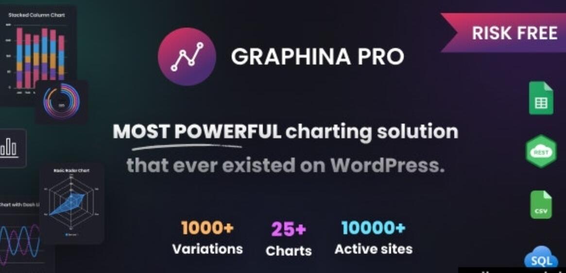 Graphina Pro v2.0.0 - Elementor Dynamic Charts, Graphs, & Datatables插图