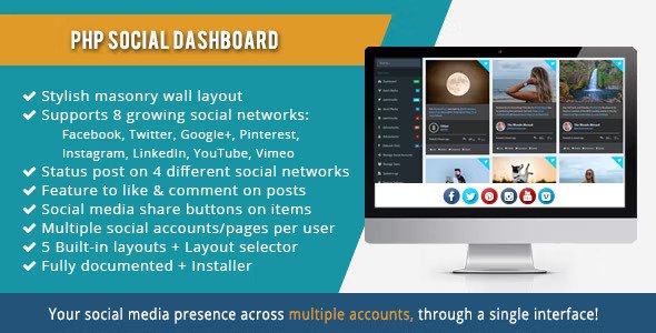 PHP Social Dashboard v1.6.6插图