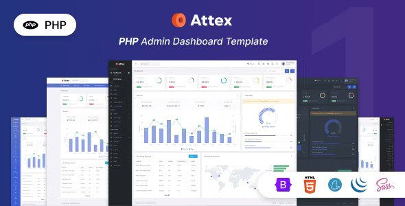 Attex v1.0.0 – PHP后台管理模板源码