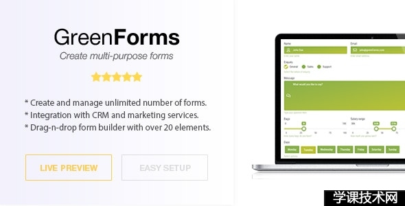 WordPress Form Builder - Green Forms v1.50