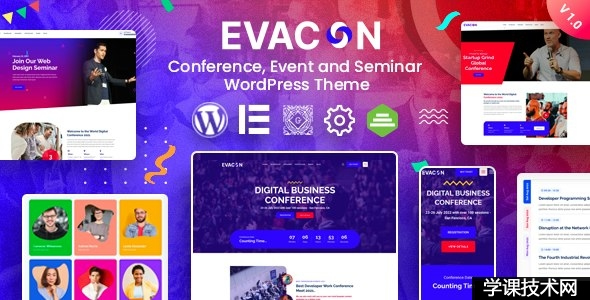 Evacon v1.0.7 - WordPress活动和会议主题