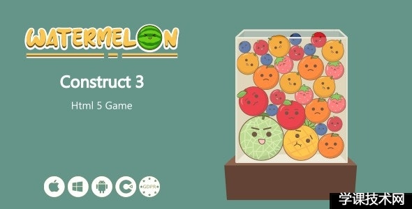 Watermelon - HTML5 Game (Construct 3) v1.0插图