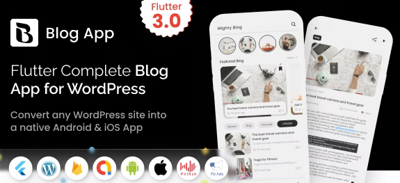 MightyBlogger v5.0 - Flutter multi-purpose blogger app with wordpress - MeetMighty插图