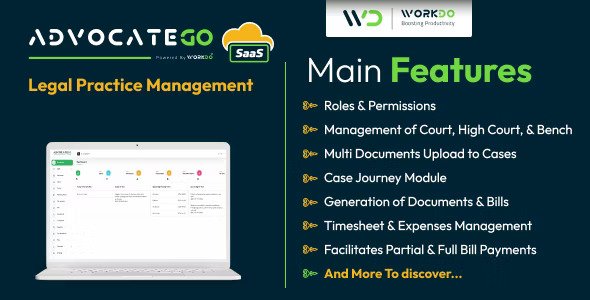 AdvocateGo SaaS v2.2 – Legal Practice Management