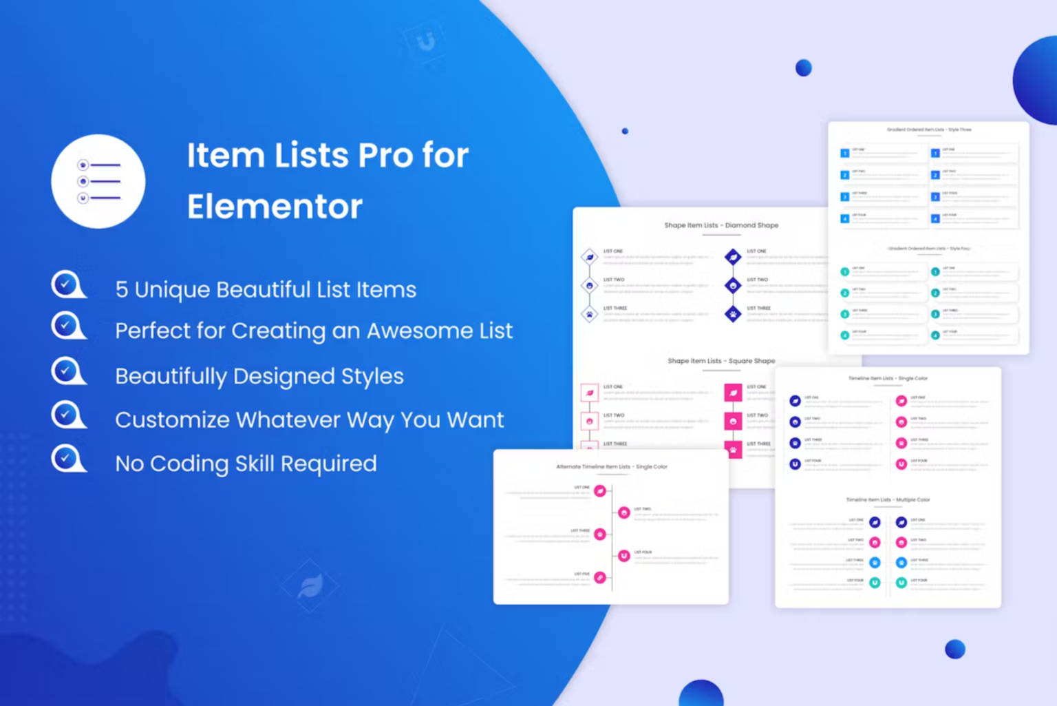 Item Lists Pro for Elementor v1.4插图