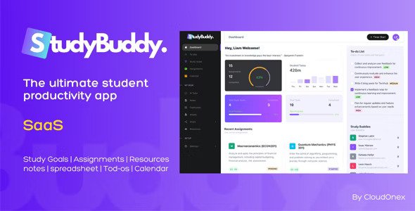 StudyBuddy SaaS v1.3.3 – Collaborative Student Productivity Tool插图