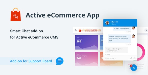 Active eCommerce Chat & Support App for Support Board v1.0.1插图